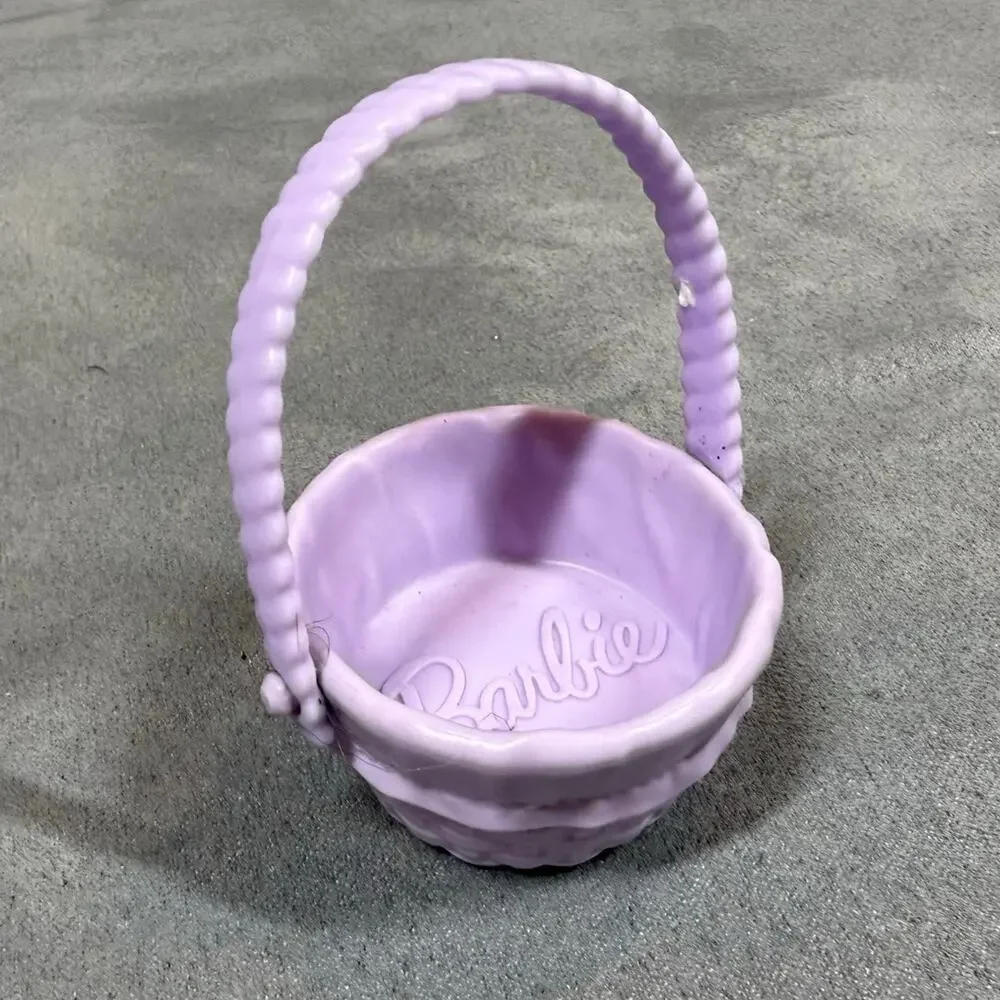 Barbie Purple Basket Mattel 2020 Mini Toy Doll Accessory Easter